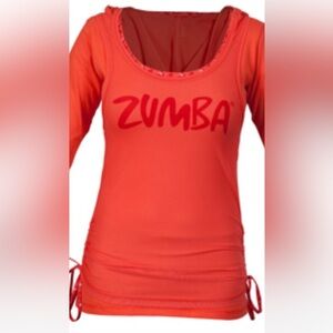 Vintage Zumba fitness mesh hoodie medium